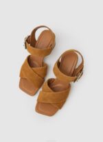 coñac sandalias altea basic ante Pepe Jeans 06X4649 mujer - Imagen 2
