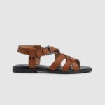 coñac sandalias planas hayes rome Pepe Jeans 06X4655 mujer