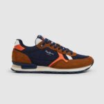 coñac zapatillas retro brit man studio Pepe Jeans 06X41176 hombres