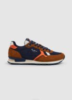 coñac zapatillas retro brit man studio Pepe Jeans 06X41176 hombres