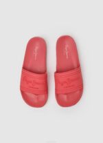 coral chanclas de playa con logo deslizante Pepe Jeans 06X4684 mujer - Imagen 2
