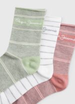 crudo Pack de 3 calcetines a rayas Pepe Jeans 06X4565 mujer - Imagen 2