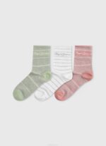 crudo Pack de 3 calcetines a rayas Pepe Jeans 06X4565 mujer