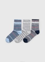 crudo Pack de 3 calcetines a rayas Pepe Jeans 06X4565 mujer - Imagen 4