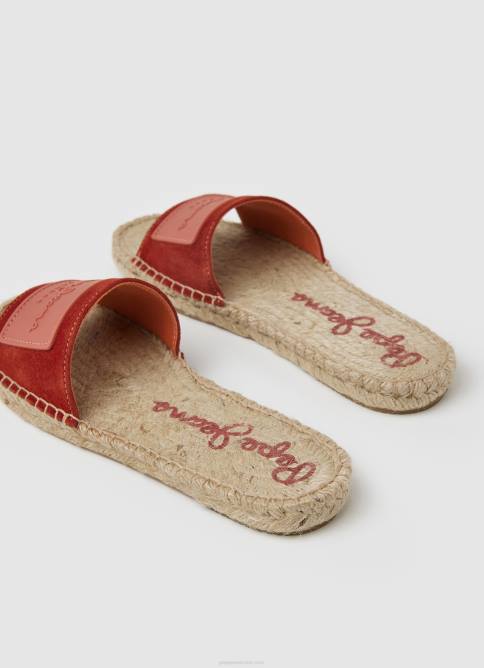 dalia roja sandalias siva berry de piel Pepe Jeans 06X4679 mujer - Imagen 4