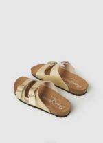 dorado sandalias anatómicas oban claic Pepe Jeans 06X4674 mujer - Imagen 4