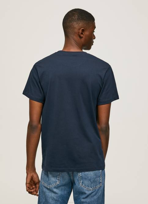 dulwich camiseta con el logo de la bandera y la bandera ondeando Pepe Jeans 06X4935 hombres - Imagen 4