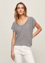 dulwich camiseta con estampado de rayas Pepe Jeans 06X4458 mujer