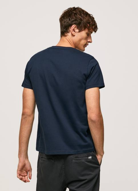 dulwich camiseta de algodón con logo de pinceles Pepe Jeans 06X4932 hombres - Imagen 4