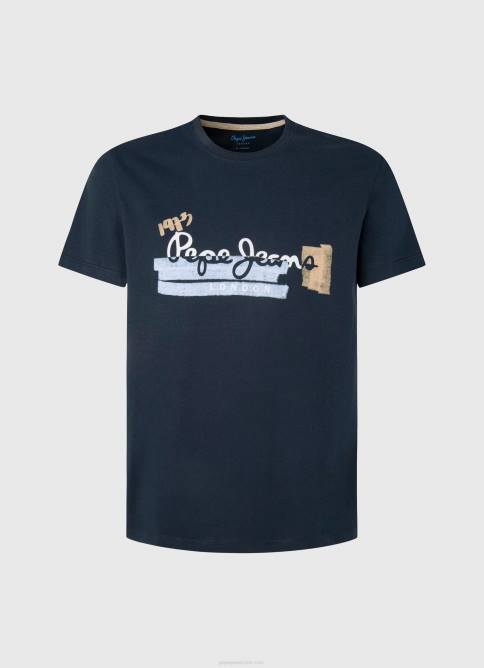 dulwich camiseta de algodón con logo de pinceles Pepe Jeans 06X4932 hombres - Imagen 5