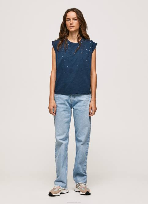 dulwich camiseta jaspeada con mangas en la sisa Pepe Jeans 06X4406 mujer - Imagen 2
