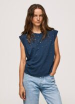 dulwich camiseta jaspeada con mangas en la sisa Pepe Jeans 06X4406 mujer - Imagen 3