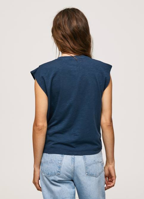 dulwich camiseta jaspeada con mangas en la sisa Pepe Jeans 06X4406 mujer - Imagen 4