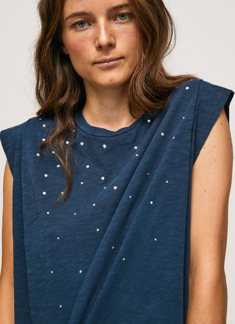 dulwich camiseta jaspeada con mangas en la sisa Pepe Jeans 06X4406 mujer - Imagen 1