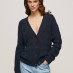dulwich cárdigan calado con escote en v Pepe Jeans 06X4239 mujer