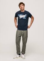 dulwich playera con estampado de bandera Pepe Jeans 06X4956 hombres - Imagen 2