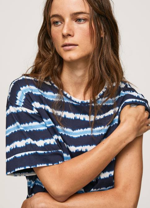 dulwich_playera_con_rayas_destenidas_pepe_jeans_06x4413_mujer.jpg dulwich playera con rayas desteñidas Pepe Jeans 06X4413 mujer - Imagen 1