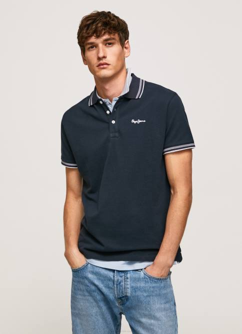 dulwich polo de piqué con logo bordado Pepe Jeans 06X41076 hombres - Imagen 3