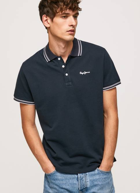 dulwich polo de piqué con logo bordado Pepe Jeans 06X41076 hombres - Imagen 4
