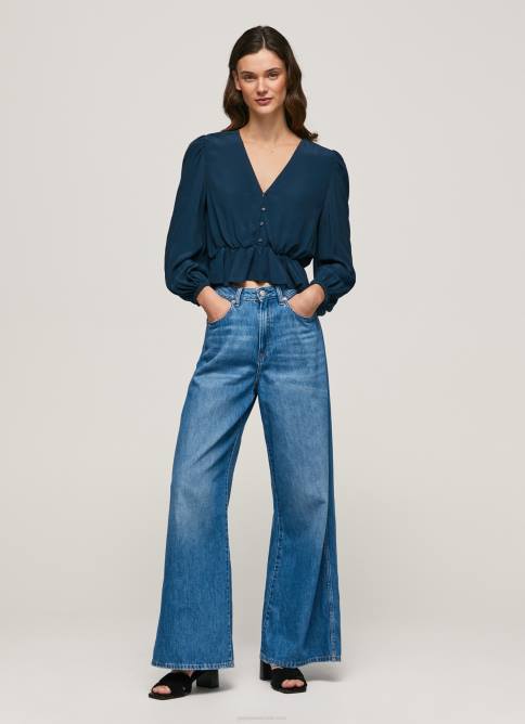 dulwich top corto con cuello en V Pepe Jeans 06X4325 mujer - Imagen 2