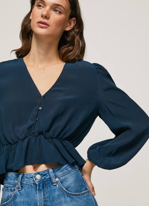 dulwich top corto con cuello en V Pepe Jeans 06X4325 mujer - Imagen 3