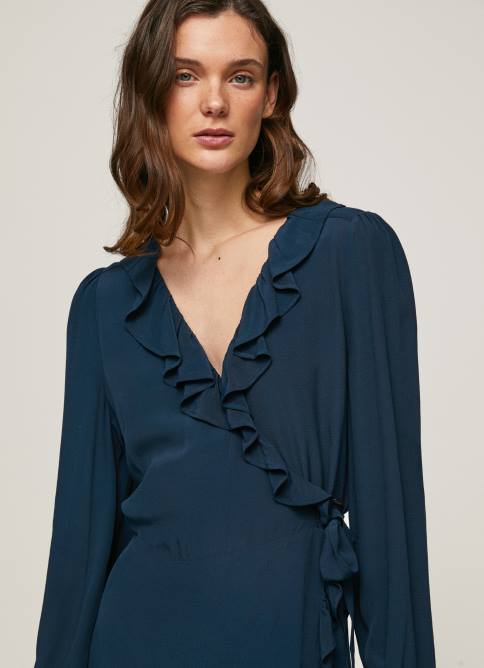 dulwich vestido corto cruzado esha Pepe Jeans 06X4158 mujer - Imagen 3