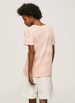 durazno camiseta con estampado de rayas Pepe Jeans 06X4386 mujer - Imagen 4