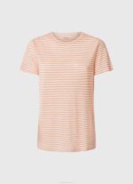 durazno camiseta con estampado de rayas Pepe Jeans 06X4386 mujer - Imagen 5