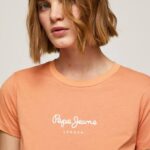 durazno camiseta estampada Pepe Jeans 06X4455 mujer