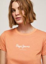 durazno camiseta estampada Pepe Jeans 06X4455 mujer