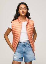 durazno chaleco capitonado con parche de goma Pepe Jeans 06X4133 mujer