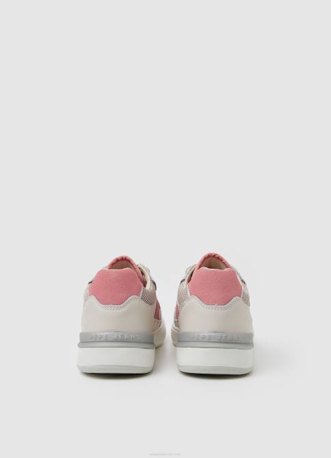 durazno claro zapatillas combinadas colores baxter Pepe Jeans 06X4603 mujer - Imagen 4