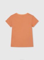 durazno playera con logo estampado Pepe Jeans 06X41454 chica - Imagen 2