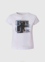 durazno playera con logo estampado Pepe Jeans 06X41454 chica - Imagen 3