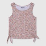 durazno playera con manga sisa floral Pepe Jeans 06X41435 chica