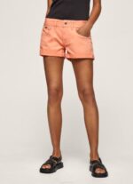durazno shorts de algodón de corte estándar Pepe Jeans 06X4526 mujer - Imagen 2