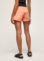durazno shorts de algodón de corte estándar Pepe Jeans 06X4526 mujer - Imagen 4