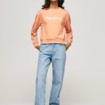 durazno suéter con logo estampado Pepe Jeans 06X4274 mujer