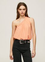 durazno top con escote asimétrico Pepe Jeans 06X4355 mujer