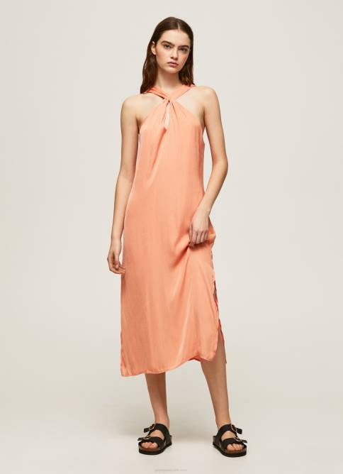 durazno_vestido_casey_de_raso_liso_pepe_jeans_06x4187_mujer.jpg durazno vestido casey de raso liso Pepe Jeans 06X4187 mujer - Imagen 1