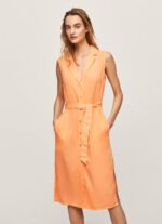 durazno vestido con cuello de solapa Pepe Jeans 06X4212 mujer - Imagen 2