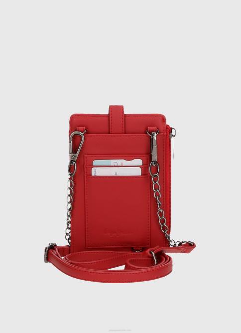 estudio rojo bolsa de móvil a cuadros Pepe Jeans 06X4728 mujer - Imagen 5