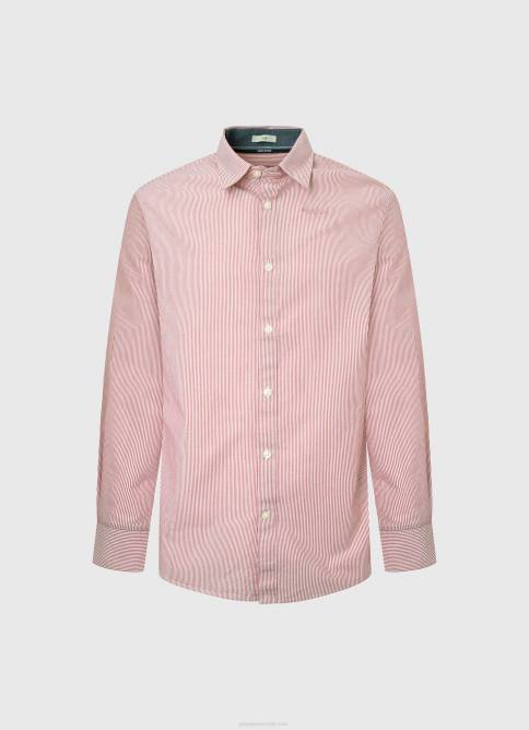 estudio rojo camisa percy de popelina con rayas de bengala Pepe Jeans 06X41074 hombres - Imagen 5