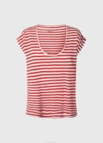 estudio rojo camiseta con estampado de rayas Pepe Jeans 06X4446 mujer - Imagen 5