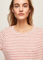 estudio rojo camiseta de manga larga a rayas Pepe Jeans 06X4395 mujer - Imagen 3