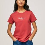 estudio rojo camiseta estampada Pepe Jeans 06X4456 mujer
