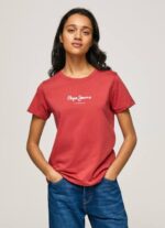 estudio rojo camiseta estampada Pepe Jeans 06X4456 mujer