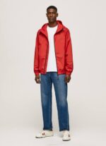 estudio rojo chaqueta cortavientos con capucha Pepe Jeans 06X4824 hombres - Imagen 2