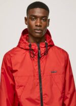 estudio rojo chaqueta cortavientos con capucha Pepe Jeans 06X4824 hombres - Imagen 3