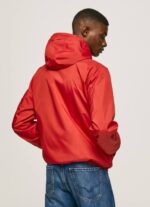 estudio rojo chaqueta cortavientos con capucha Pepe Jeans 06X4824 hombres - Imagen 4